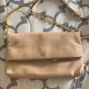 Tory Burch Pink With gold chain cross body bag